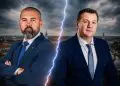 Marius Riter (USR Turda) și viceprimarul Adrian Nap (AUR Turda)
