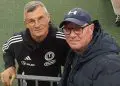 Sergiu Jucan (foto drapta), alături de unul dintre cei mai reprezentativi fotbaliști ai României, Ioan Ovidiu Sabău. Sursa foto: Facebook/Sergiu Cosmin Jucan