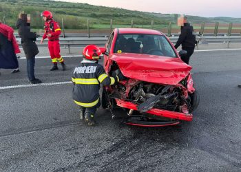 ACCIDENT pe Autostrada A10: Două autoturisme implicate pe sensul Alba Iulia – Sebeș. Intervenție de urgență la primele ore ale dimineții