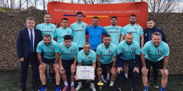 Polițiștii clujeni, campioni pe terenul de fotbal: IPJ Cluj câștigă „Cupa B55 NAPOCA”