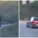 VIDEO. Inconștiență la indigo în județul Cluj: Pasager filmat pe geamul unei mașini conduse de un începător