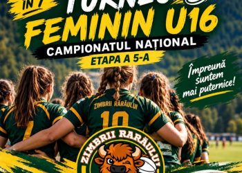 Afiș Turneu Feminin U16 de rugby în șapte